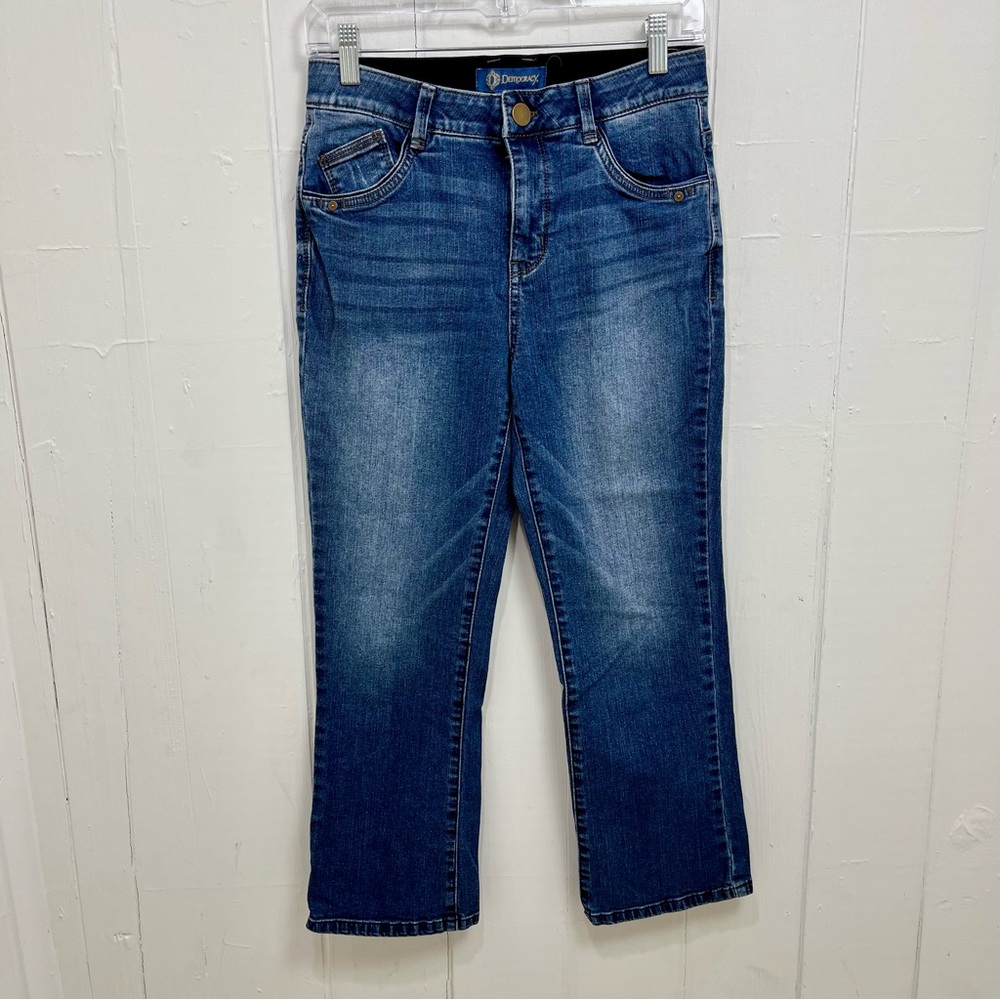 Democracy Ab Solution High Rise Crop Straight Jeans